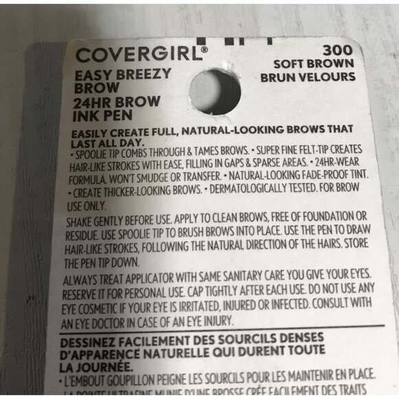 Covergirl Easy Breezy Brow 24HR Ink Pen Soft Brown 300 - Picture 4 of 6